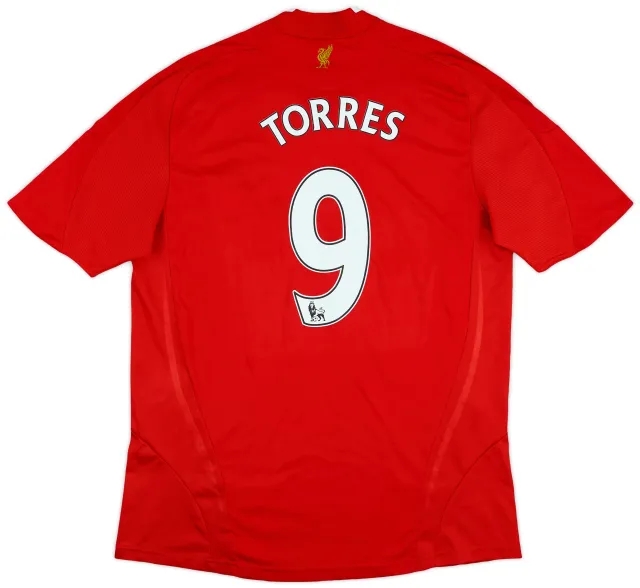 2008-10 Liverpool Home Shirt Torres #9 - 7/10 - (L)