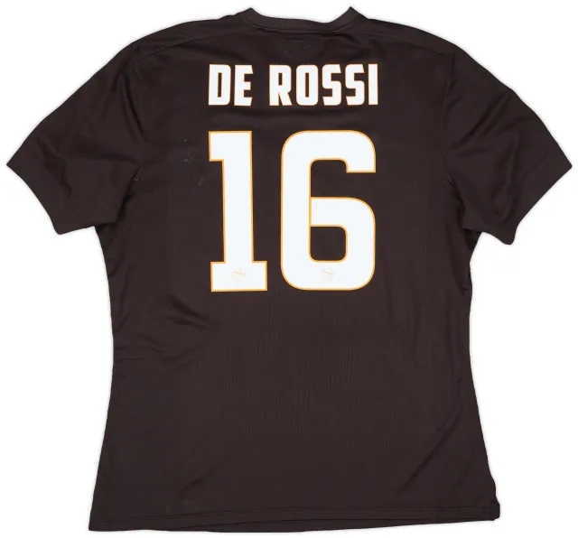 2014-15 Roma Authentic Third Shirt De Rossi #16 - 7/10 - (XXL)