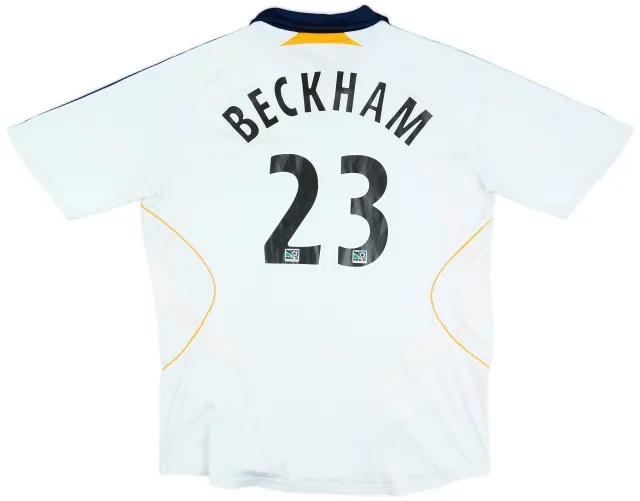 2007-08 LA Galaxy Home Shirt Beckham #23 - 5/10 - (XL)