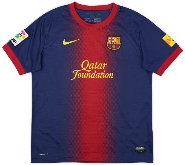 2012-13 Barcelona Home Shirt - 6/10 - (L.Boys)