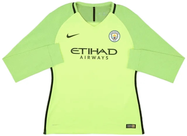 2016-17 Manchester City Authentic GK Shirt - 7/10 - (Women's M)