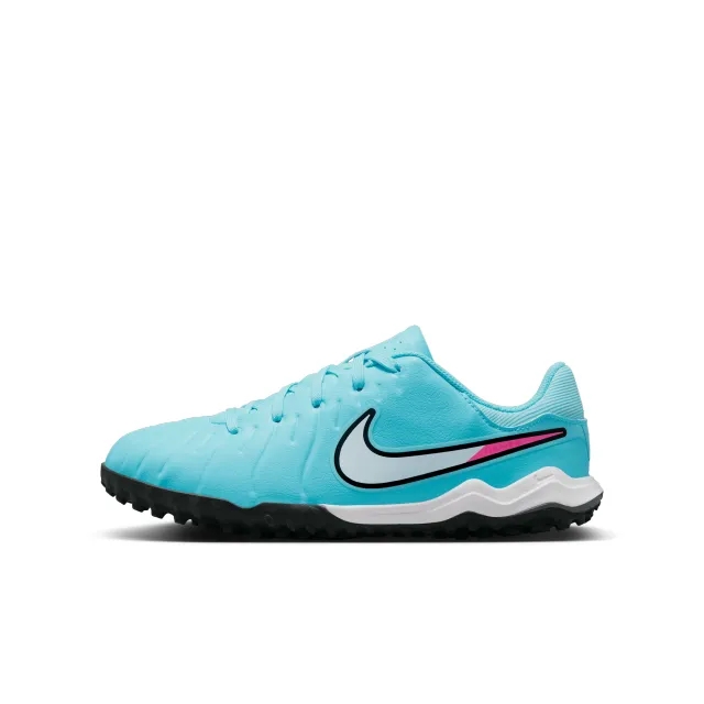 Nike Jr. Tiempo Legend 10 Academy Younger/Older Kids' Turf Low-Top Football Shoes - Blue - Recycled Content Minimum