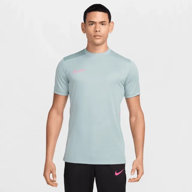 Nike Academy Men's Dri-FIT Short-Sleeve Football Top - Grey - Sustainable Materials