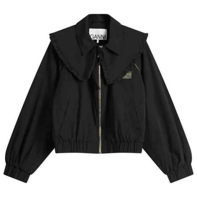 GANNI Women's Stretch Shell Jacket Presented by END. Black
