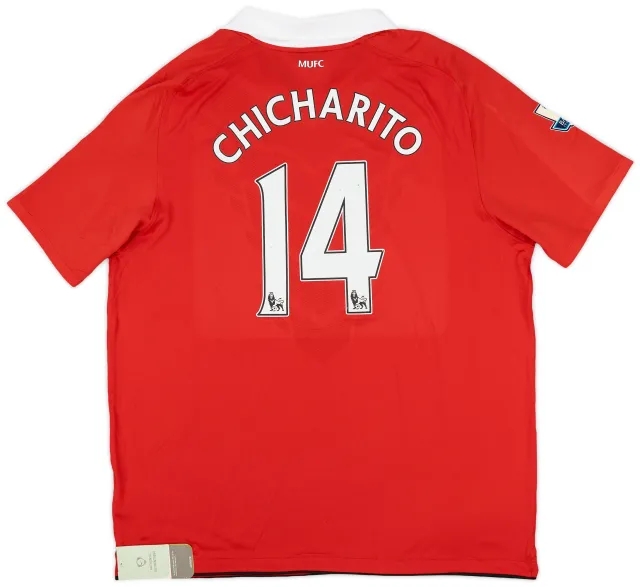 2010-11 Manchester United Home Shirt Chicharito #14 (XXL)