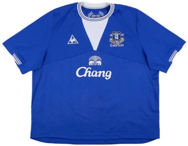2009-10 Everton Home Shirt Baines #3 - 8/10 - (3XL)