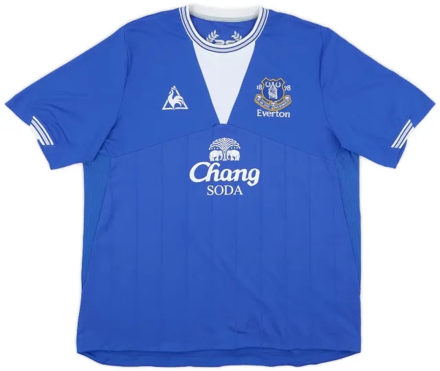 2009-10 Everton Home Shirt Baines #3 - 9/10 - (3XL)