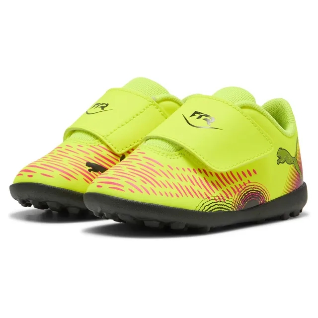 PUMA Future 8 Play TT V Football Boots Kids, Yellow Alert/Black/Sun Struck, size 3