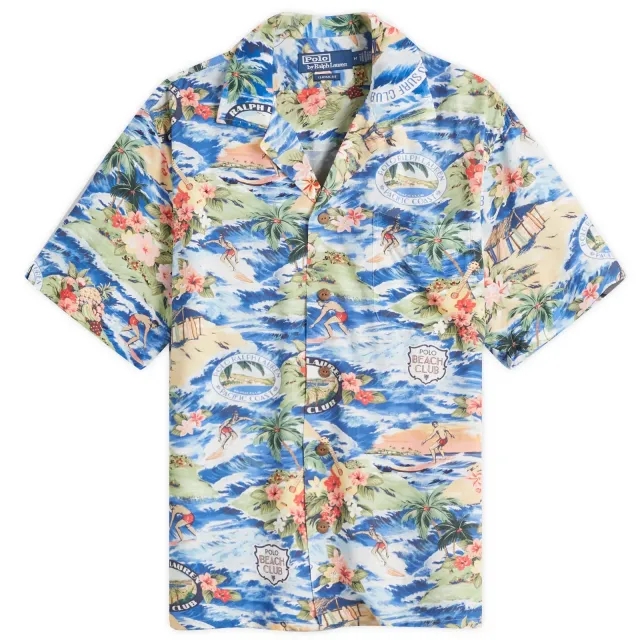 Polo Ralph Lauren Men's Surf Club Vacation Shirt Polo Surf Scene