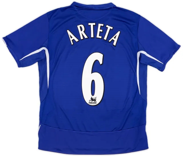 2005-06 Everton Home Shirt Arteta #6 - 6/10 - (L)