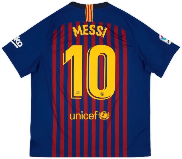 2018-19 Barcelona Home Shirt Messi #10 - 10/10 - (XL)