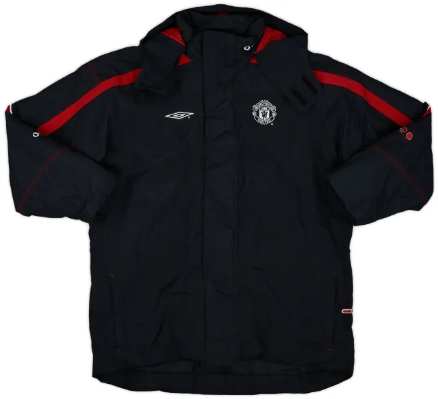 2000-01 Manchester United Umbro Padded Bench Coat - 8/10 - (S)