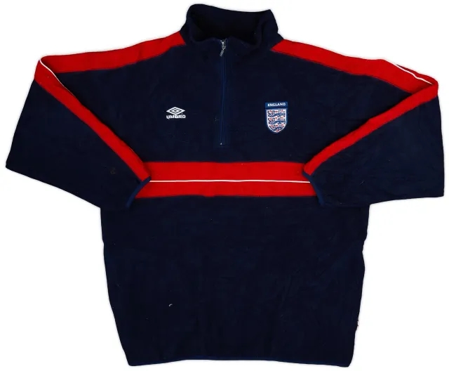 2000-02 England Umbro 1/4 Zip Fleece Top - 8/10 - (L)