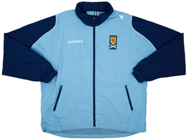 2008-10 Scotland Diadora Hooded Rain Jacket - 7/10 - (L)
