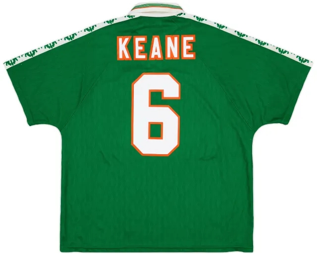 1996-98 Ireland Home Shirt Keane #6 - 9/10 - (XXL)