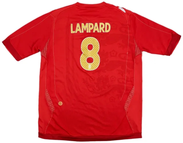 2006-08 England Away Shirt Lampard #8 - 6/10 - (XL.Boys)