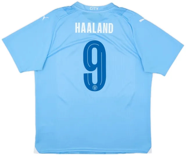 2023-24 Manchester City Home Shirt Haaland #9 - 10/10 - (XL)
