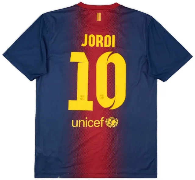 2012-13 Barcelona Basic Home Shirt Jordi #10 - 8/10 - (M)