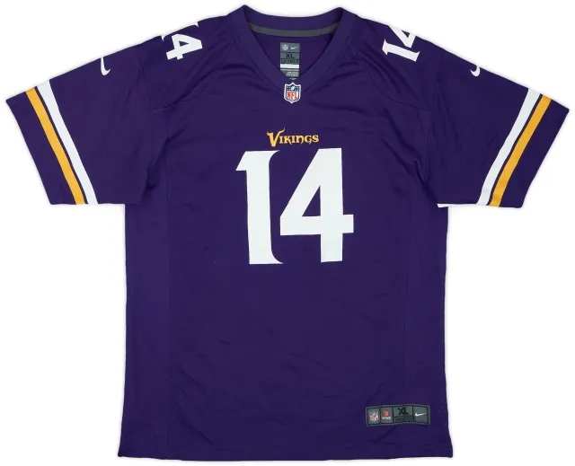 2015-19 Minnesota Vikings Diggs #14 Nike Game Home Jersey - 7/10 - (XL.Boys)