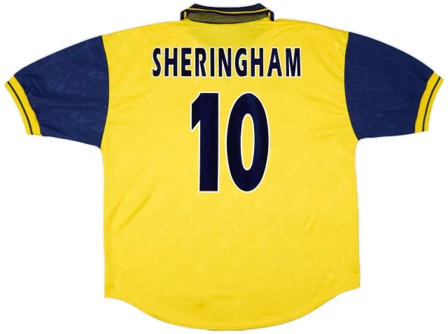 1995-97 Tottenham Third Shirt Sheringham #10 - 10/10 - (XL)