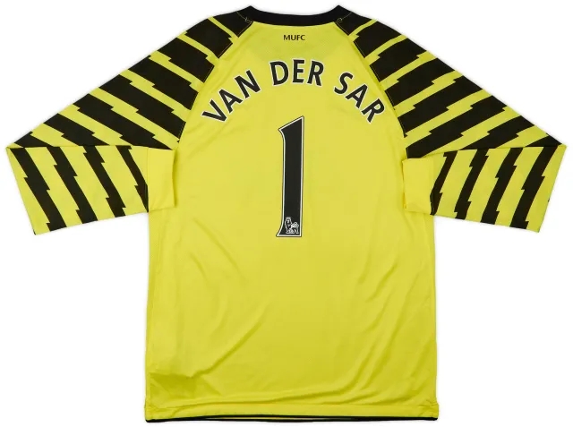 2010-11 Manchester United Yellow GK Shirt Van Der Sar #1 - 10/10 - (L)