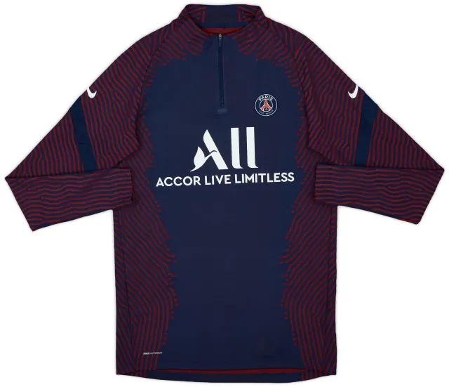 2020-21 Paris Saint-Germain Player Issue Nike Vaporknit 1/4 Zip Training Top - 7/10 - (M)