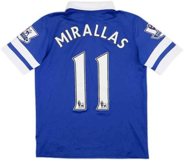 2013-14 Everton Home Shirt Mirallas #11 - 6/10 - (M.Boys)