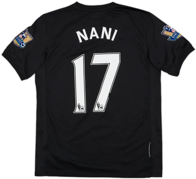 2009-10 Manchester United Away Shirt Nani #17 - 5/10 - (XL.Boys)