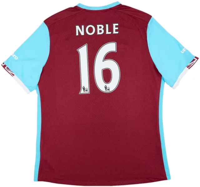 2016-17 West Ham Home Shirt Noble #16 - 5/10 - (XXL)