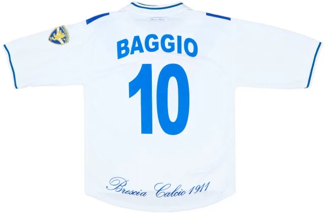 2000-01 Brescia Garman Reissue Away Shirt Baggio #10 - 8/10 - (M)