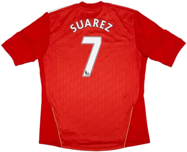 2010-12 Liverpool Home Shirt Suarez #7 - 5/10 - (XL)