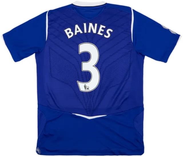 2008-09 Everton Home Shirt Baines #3 - 5/10 - (S)