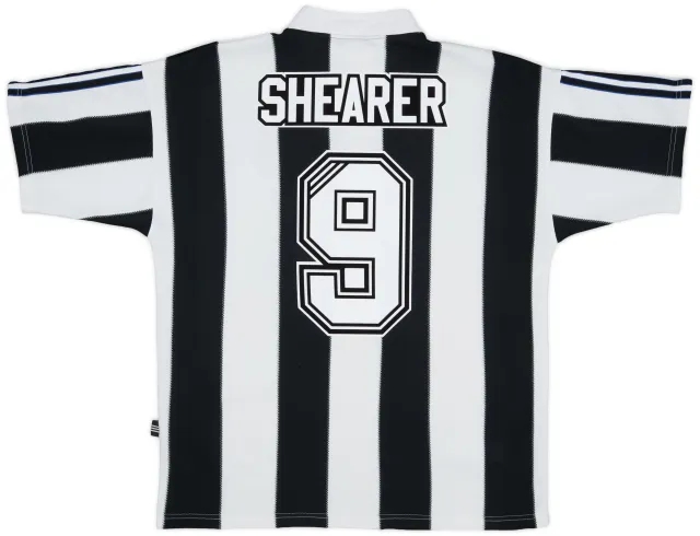 1995-97 Newcastle Home Shirt Shearer #9 - 8/10 - (M)