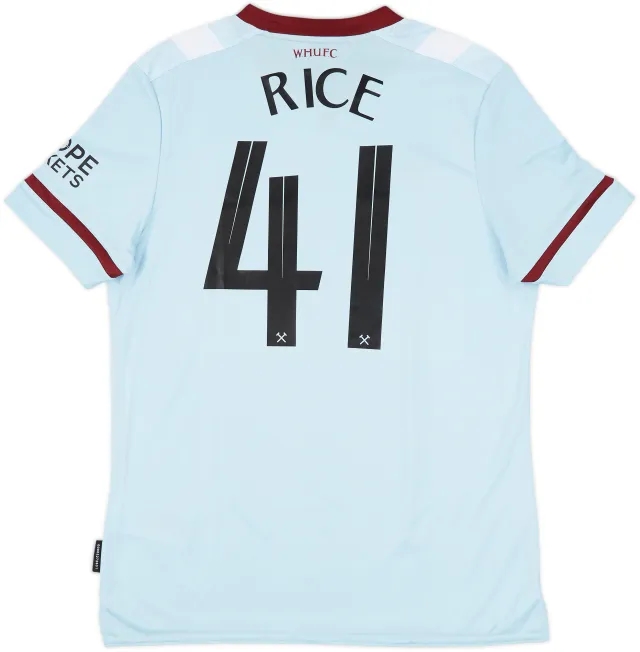 2021-22 West Ham Away Shirt Rice #41 (L)