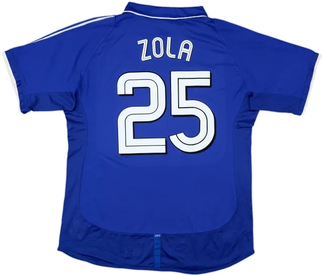 2001-03 Chelsea Home Shirt Zola #25 - 7/10 - (XL)