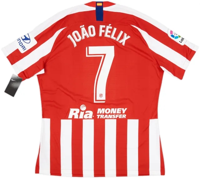 2019-20 Atletico Madrid Player Issue Domestic Home Shirt Joao Felix #7 (XL)