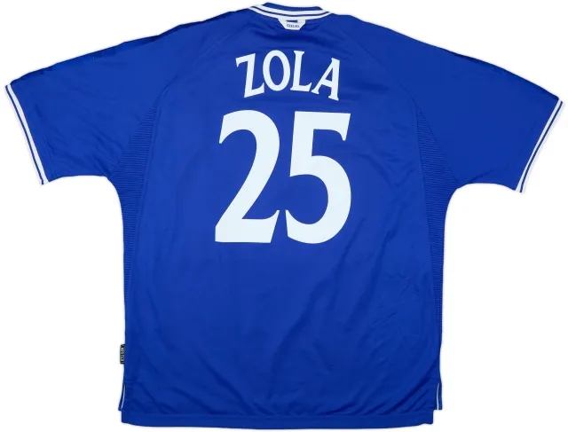 1999-01 Chelsea Home Shirt Zola #25 - 7/10 - (XXL)