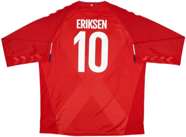 2018-19 Denmark Home L/S Shirt Eriksen #10 (4XL)