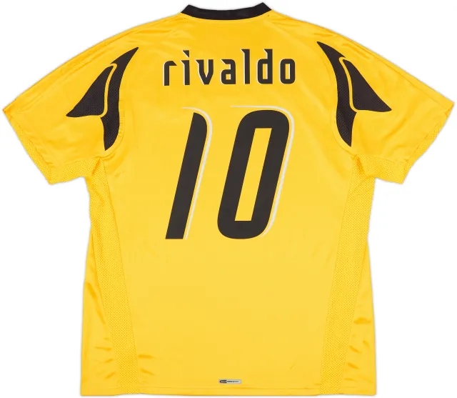 2007-08 AEK Athens Home Shirt Rivaldo #10 (XL)