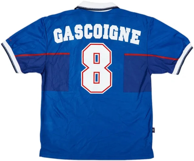 1997-99 Rangers Home Shirt Gascoigne #8 (M)