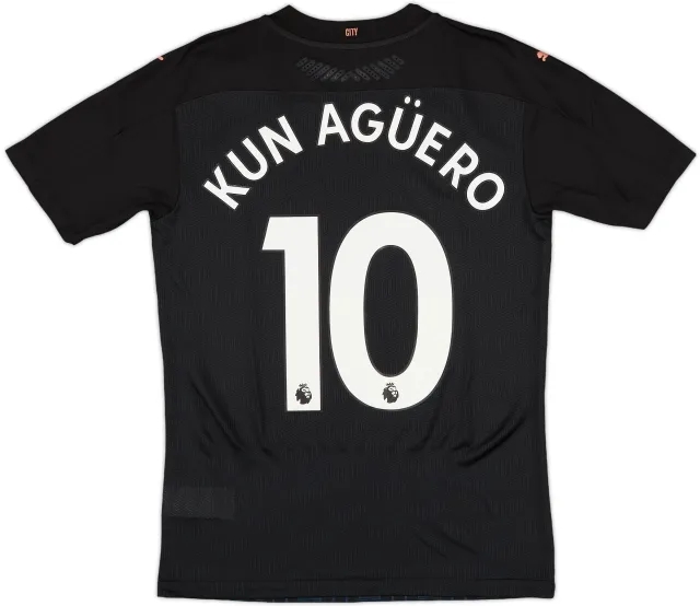2020-21 Manchester City Player Issue Away Shirt Kun Aguero #10 (S)