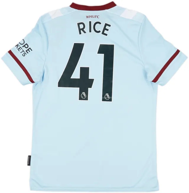 2021-22 West Ham Away Shirt Rice #41 (M)