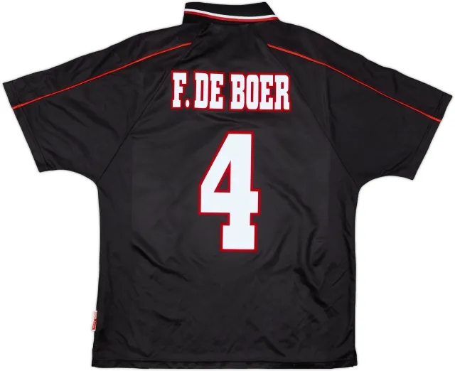 1998-99 Ajax Away Shirt F.De Boer #4 - 8/10 - (M)