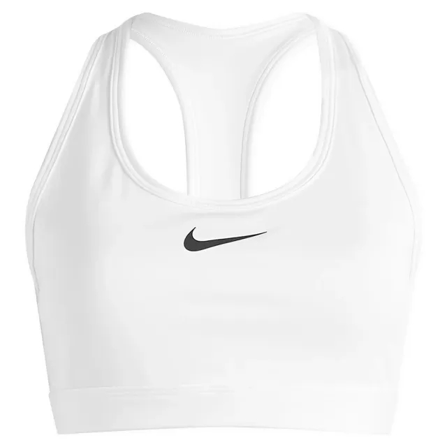 Nike Women's Swoosh Sports Bra White/Stone Mauve/Black