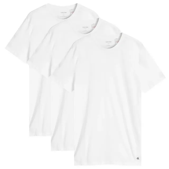 Calvin Klein Men's Crew Neck T-Shirt - 3 Pack White