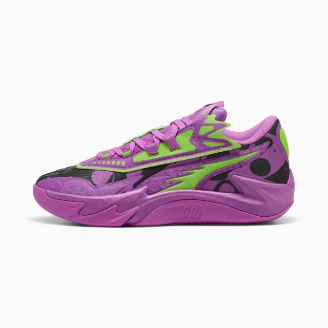 PUMA Scoot Zeros II Purple Lab Basketball Shoes Unisex, Pure Magenta/Green Glare, size 10