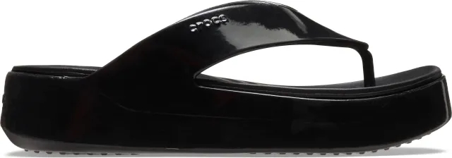 Crocs | Women | Getaway Platform Patent | Flips | Black | 2