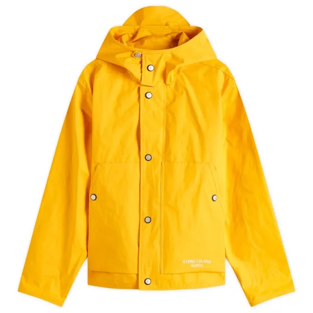Stone Island Men's Marina Aluminium Tela Parka Ochre