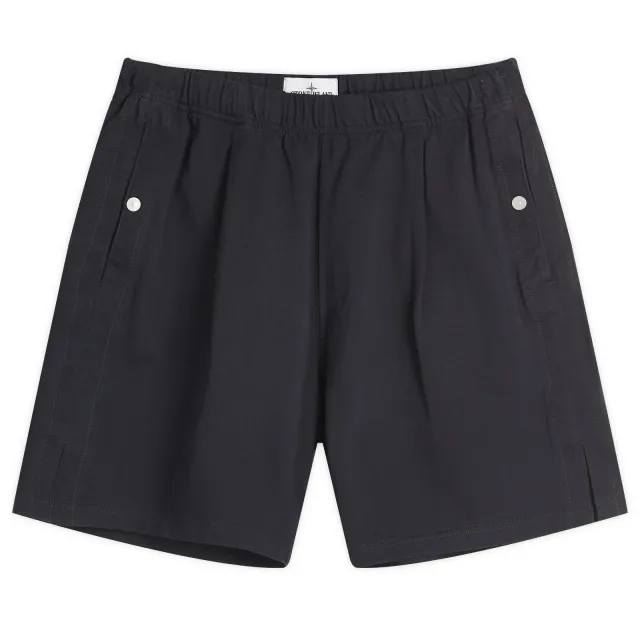 Stone Island Men's Marina Pleated Shorts Navy Blue