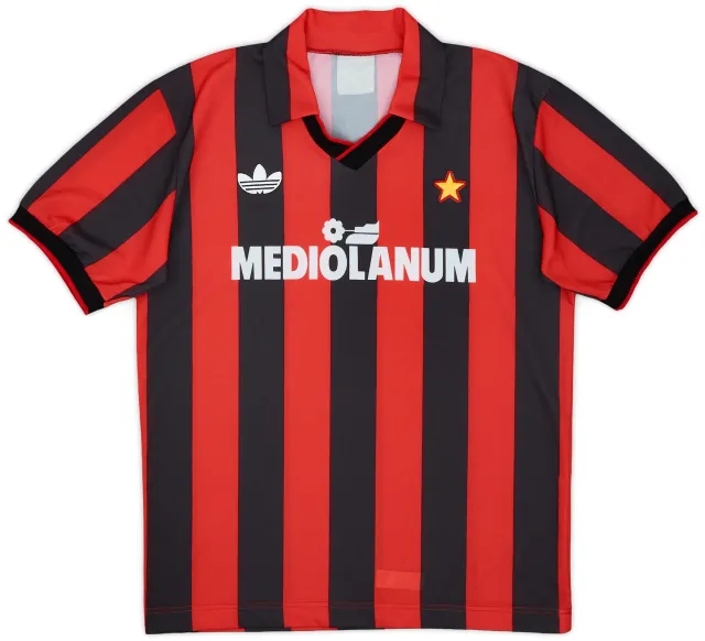 1990-91 AC Milan Home Shirt - 9/10 - (S)